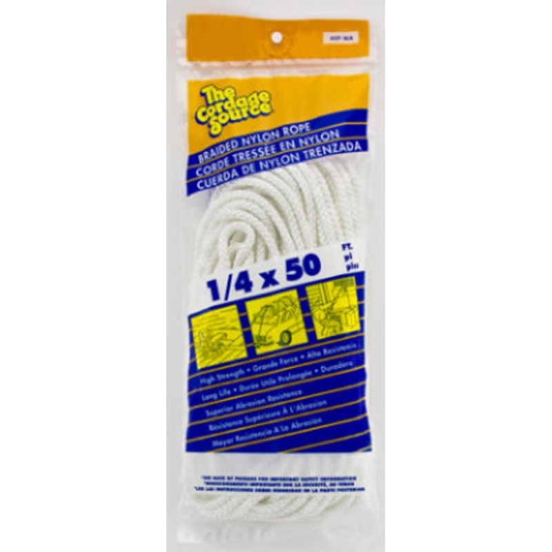 (0040P) ROPE #8X50 BRAIDED NYLON