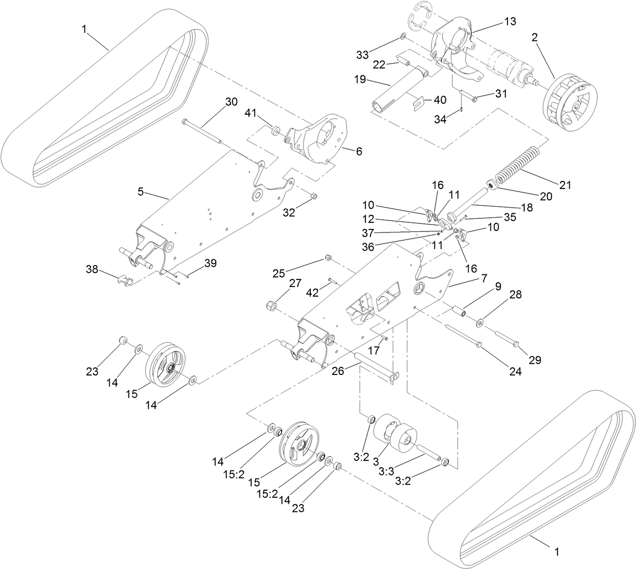 LH TRACK GUIDE ASM (Part #:132-8609-01)