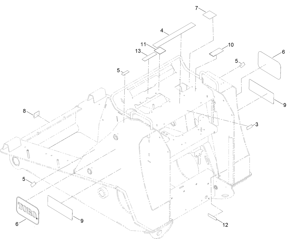 DECAL-CONTROLS, LOADER (Part #:139-4729)