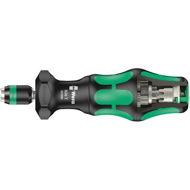 Wera 05057480001 826 T Kraftform Turbo Bit-Holding Screwdriver Handle With Rapidaptor Quick-Release Chuck, 1/4Inch X 146 Mm