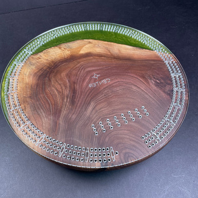 Round Cribbage Board Templates (Clear Acrylic)
