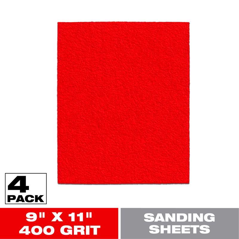 Diablo DCS911400S04G 9 in. L X 11 in. W 400 Grit Aluminum Oxide Sanding Sheet 4 pk