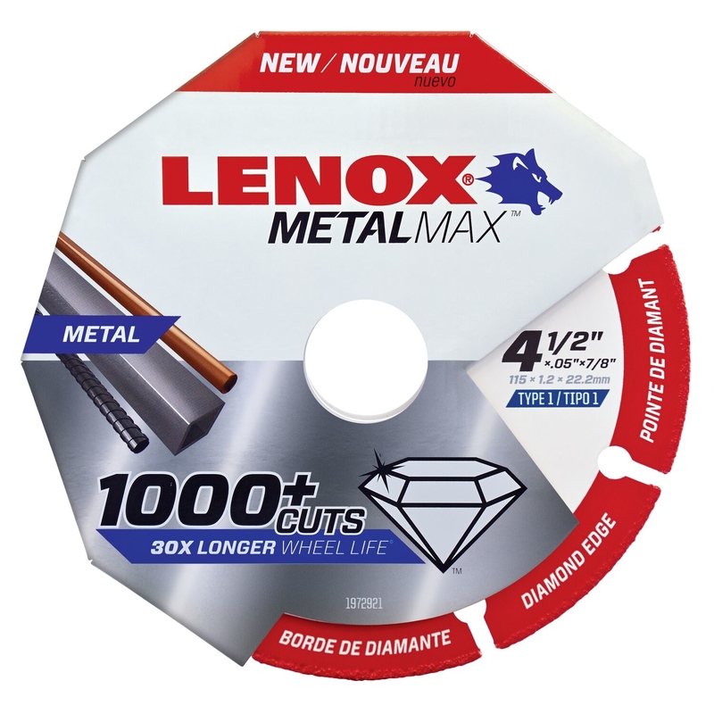 Lenox 1972921 Cutoof Wheel Dmnd 4.5X7/8"