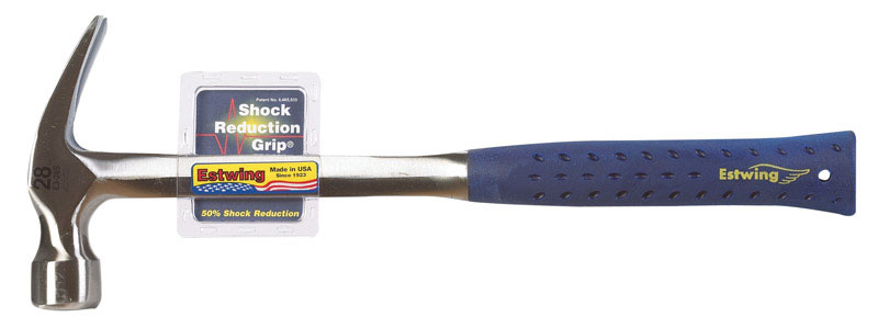 Estwing E3-28S 28 oz Smooth Face Framing Hammer Steel Handle