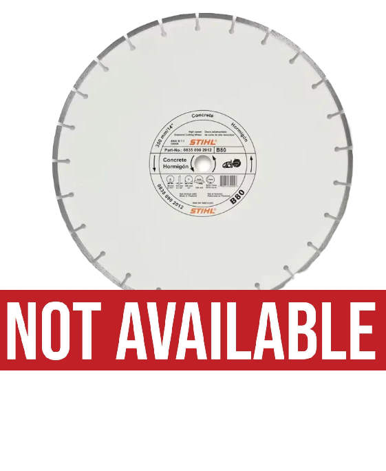 Stihl OEM 0835 090 8056 D-B80 Premium 14" Concrete Diamond Wheel - No Longer Available !