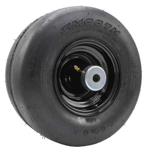 Hustler OEM 606745 Wheel/Tire Assembly (Pneumatic - Black Rim) Fits FasTrack (2022 - Current), X-ONE (2016 - Current), Super S (2021 - Current), Super SF (All Models), Super Z (2011 - Current), Super Z HD (2013 - Current), Diesel Z (2025 - Prior) Models.