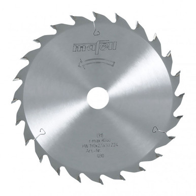 Mafell 092478 Tct Saw Blade, 168 X 1.2/1.8 X 20 Mm, 24 Teeth, At