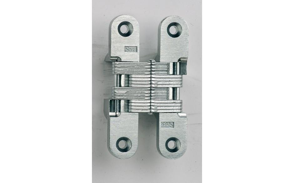 Concealed Closet Hinges - 3/4 Inch X 3-3/4 Inch - For Min Thick Door 1-1/8 Inch - Stainless Steel - Sold Individually