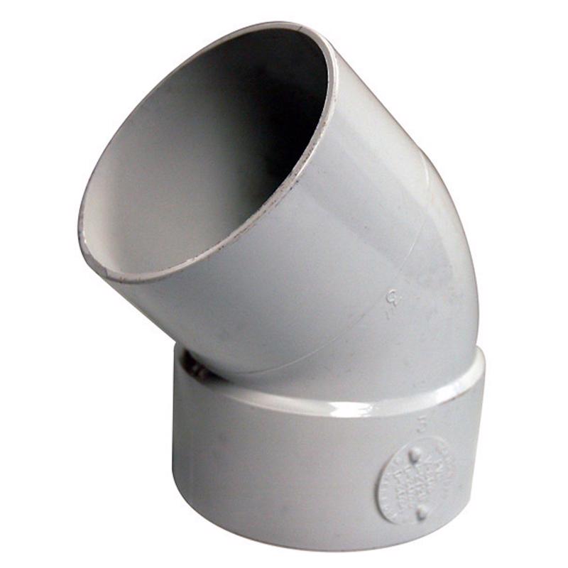 NDS 4P03ST Schedule 35 4 in. Hub each X 4 in. D Spigot PVC Elbow 1 pk