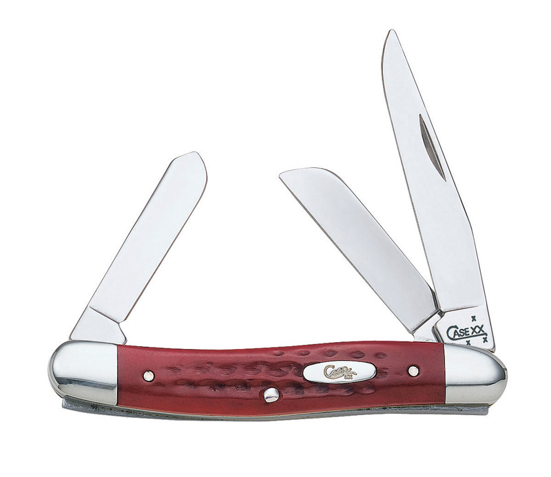 Case 786 Med Stockman Red Stainless Steel 3-4 in. Pocket Knife