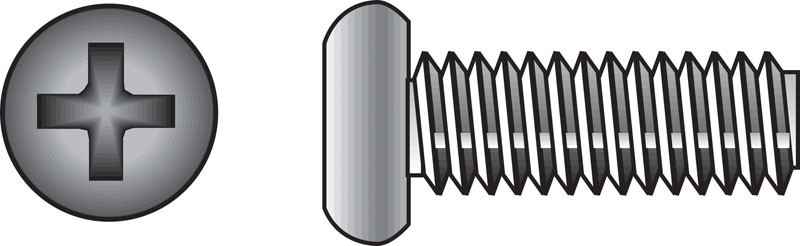 Hillman 0828506 No. 10-24 Ga. X 1 in. L Phillips Flat Head Stainless Steel Machine Screws 100 pk