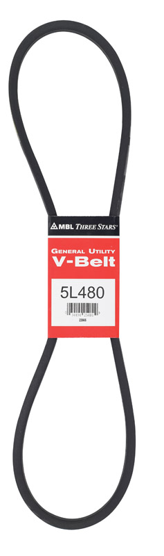 Mitsuboshi 5L480A FHP General Utility V-Belt 0.63 in. W X 48 in. L For Fractional Horsepower Motors