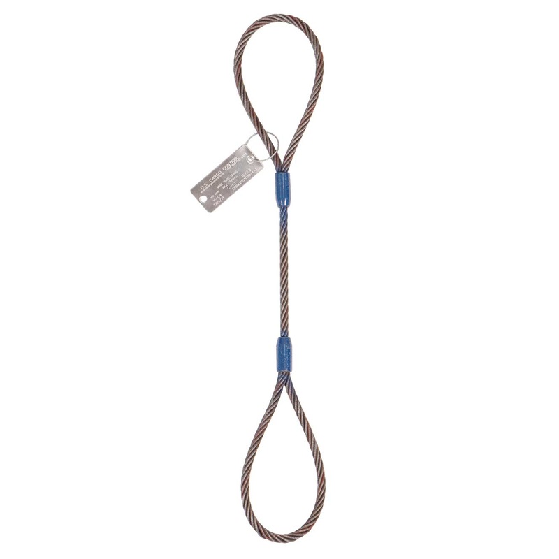 1-1/2" x 20' Standard Eye Wire Rope Sling | Domestic