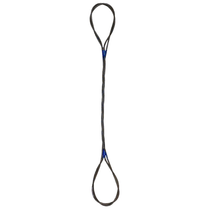 1/2" x 10' Three Part Braided Wire Rope Sling