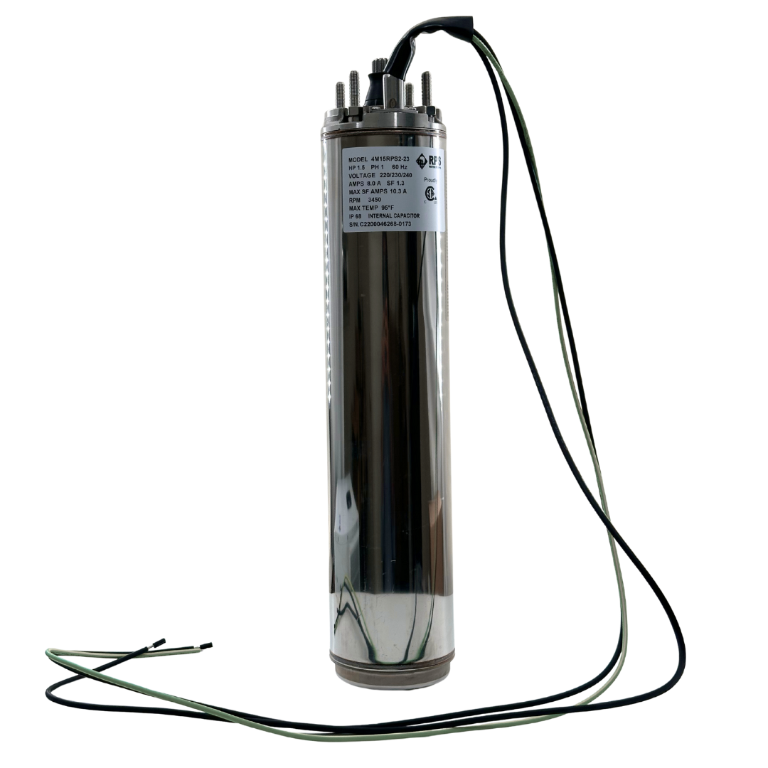 1 HP 220V 2+G Wire Submersible Motor Single Phase (3.86")