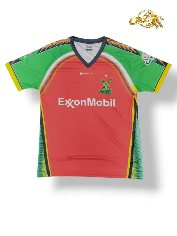 Official 2025 Guyana Amazon Warriors CPL Mens Jersey – Short Sleeve