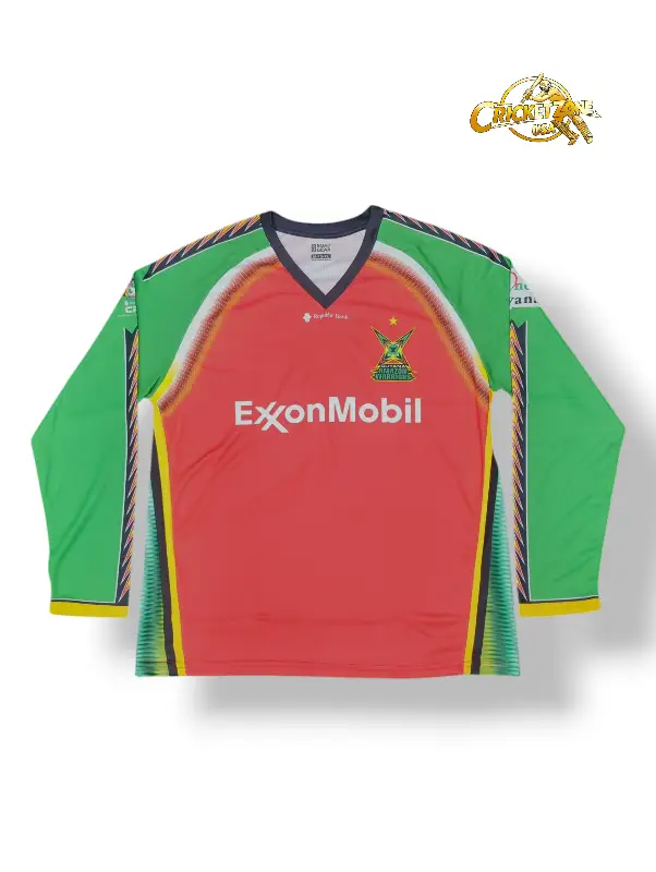 Official 2025 Guyana Amazon Warriors CPL Mens Jersey – Long Sleeve