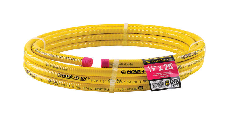 Home-Flex 11-00525 1/2 in. X 25 ft. L Stainless Steel CSST Gas Tubing