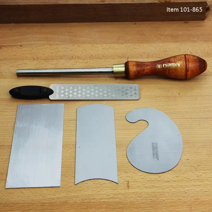 Narex 5-Pc. Cabinet Scraper Set w/ Burnisher & Diamond File