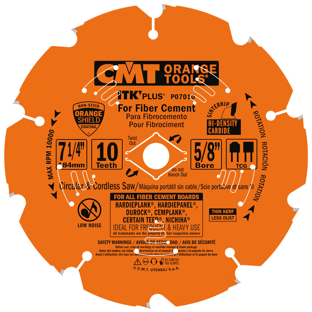 CMT P07010 ITK-PLUS FIBER CEMENT PRODUCTS 7-1/4”x0.071”x0.055”x5/8” T=10 TCG