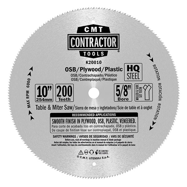 CMT K20010 ITK CONTRACTOR Finish for Plywood 10’’x0.095”/0.071”x5/8”T=200