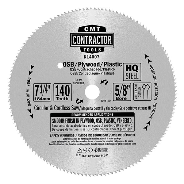 CMT K14007-X10 ITK CONTRACTOR FINISH FOR PLYWOOD 7-1/4’’x0.079”/0.047”x5/8”T=140