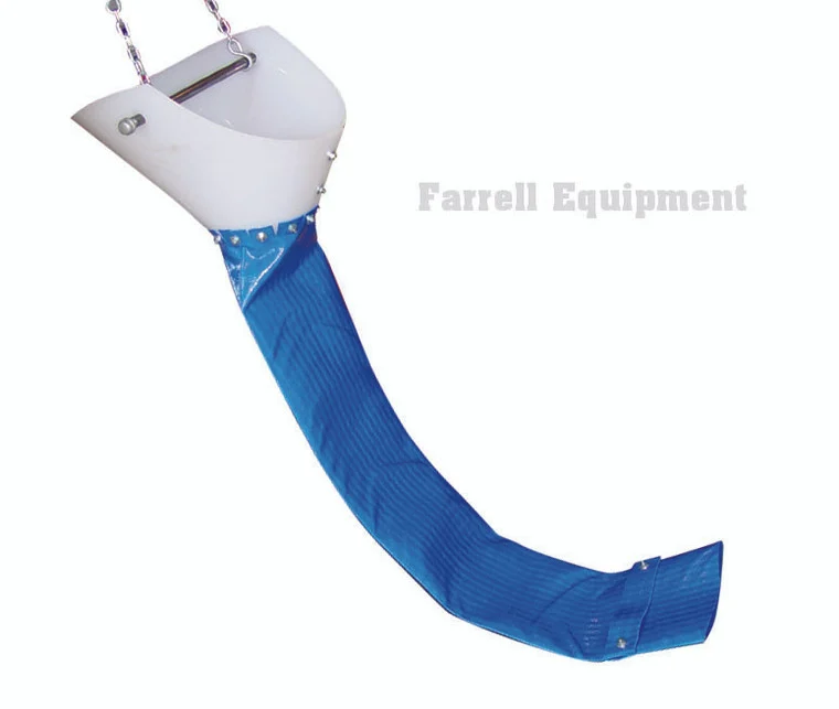 Poly Concrete Hopper with Pipe and 5′ Blue Elephant Trunk