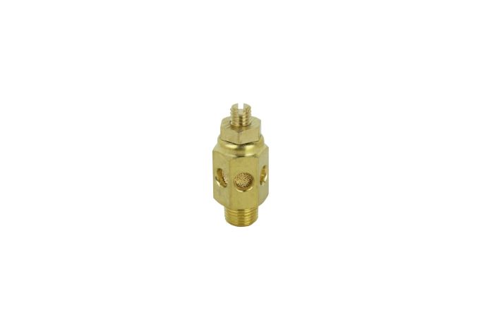 High Volume Speed Control Exhaust Muffler, 1/8” MNPT - 40 Micron Sintered Bronze Silencer/Diffuse Air & Noise Reducer