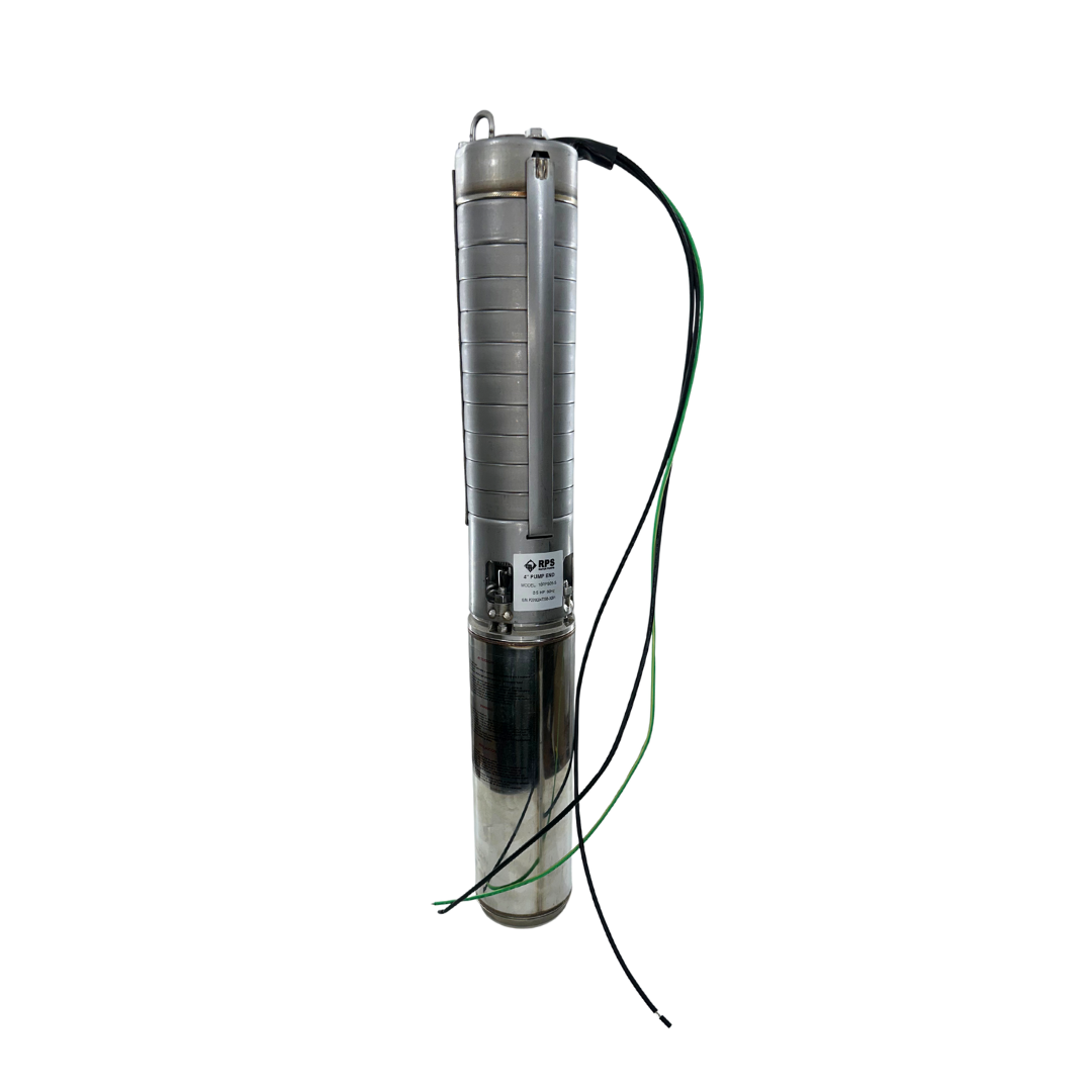 RPS Steel Pro 1/2 HP 220V, 2-Wire | 4" Submersible Well Pump + Stainless Steel Impeller | 250 ft Head, 2–6 GPM | 05RPS05-S Complete Kit