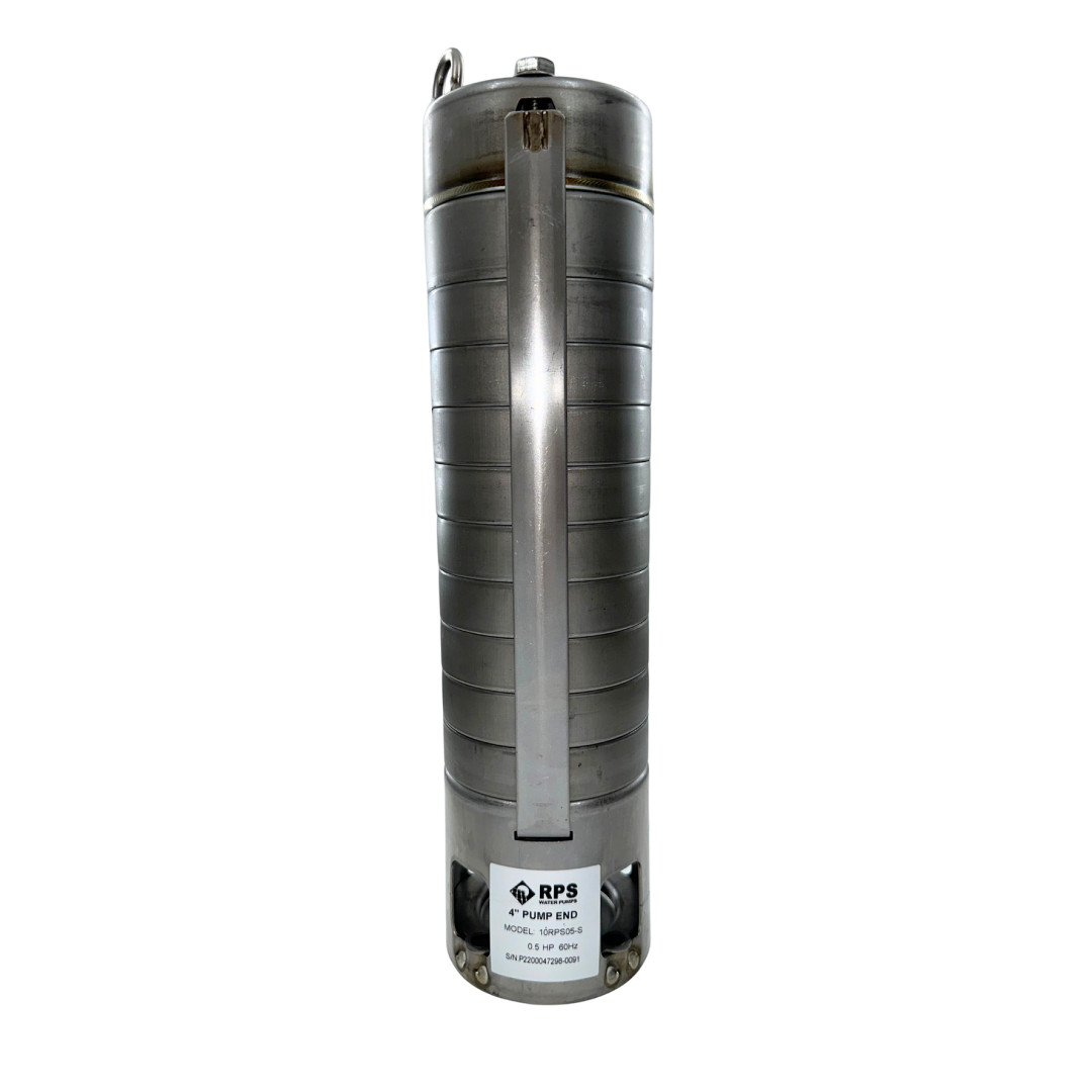 RPS Steel Pro 05RPS05-S 4" Submersible Pump End | Stainless Steel Impeller | 5-6.6 GPM