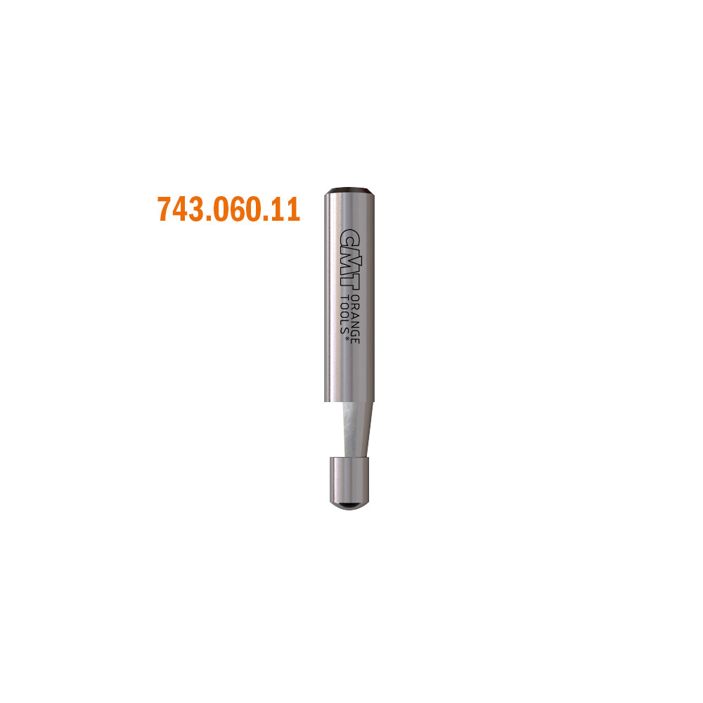 CMT 842.095.11 SOLID CARBIDE COMBINATION TRIMMER BIT D=1/4”x3/8” A=0° S=1/4”