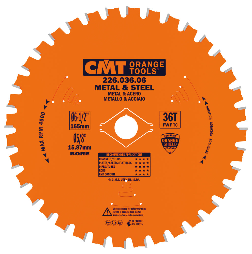 CMT 226.036.06 MEDIUM/THICK - METAL & STEEL 6-1/2’’x0.059’’/0.047”x5/8’’ T=36 FWF
