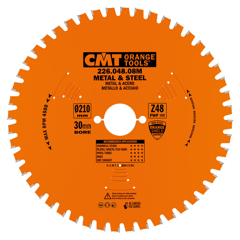 CMT 226.048.08 MEDIUM/THICK - METAL & STEEL 8-8-1/4’’x0.087”/0.071”x5/8’’ T=48 FWF