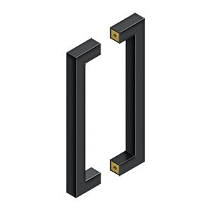 Contemporary Pulls, Back-to-Back - Available in Multiple Sizes and Finishes - 2 Pack