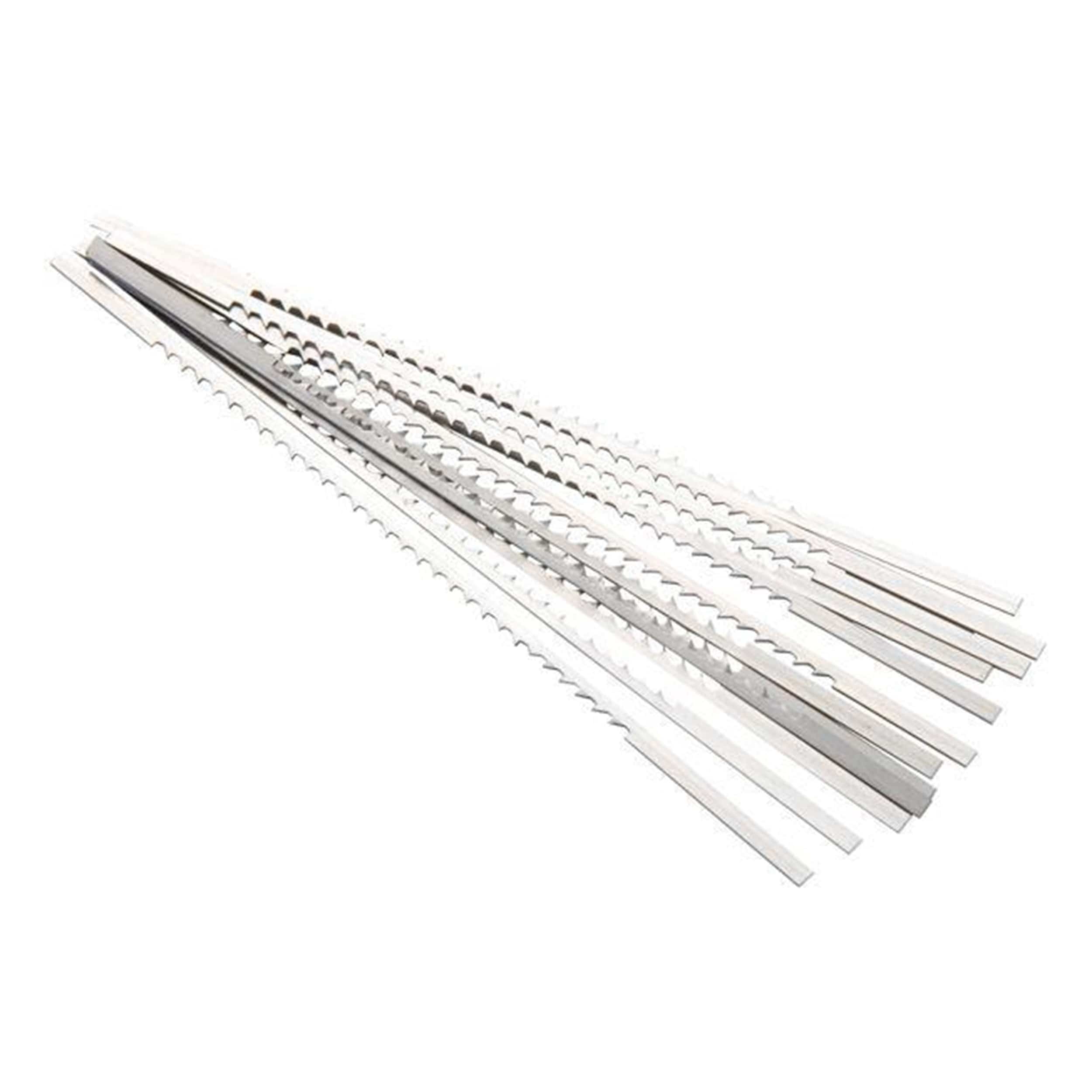 Reverse Tooth Scroll Saw Blade .016" x .038" x #5R x 12.5/9 TPI, 12 Pack