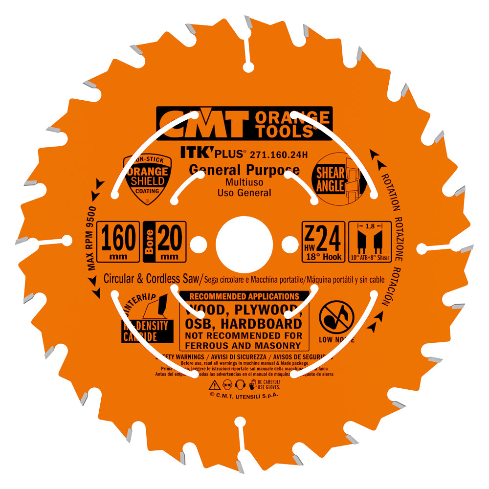 CMT 271.160.24H FAST FRAMING 160x20mm(+16) T=24 ATB+SHEAR