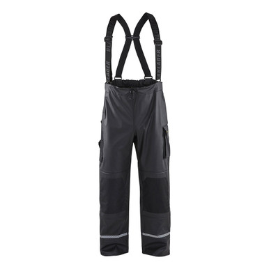 Blaklader Rain Pants with Reflective Details - Black - S