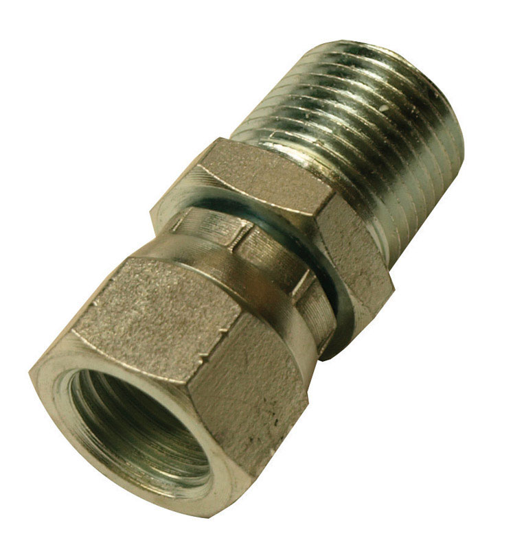 Apache 39039198 Steel 3/8 in. D X 3/8 in. D Hydraulic Adapter 1 pk