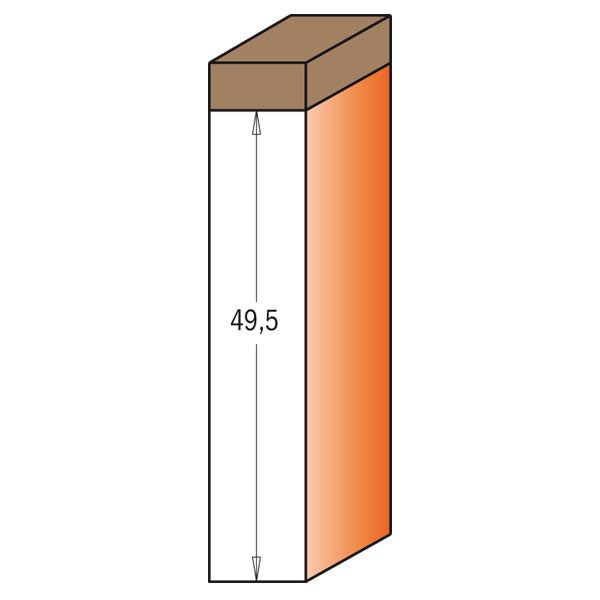 CMT 652.691.11B PATTERN ROUTER BITS WITH INSERT KNIVES D=3/4”x1-61/64” S=1/2”