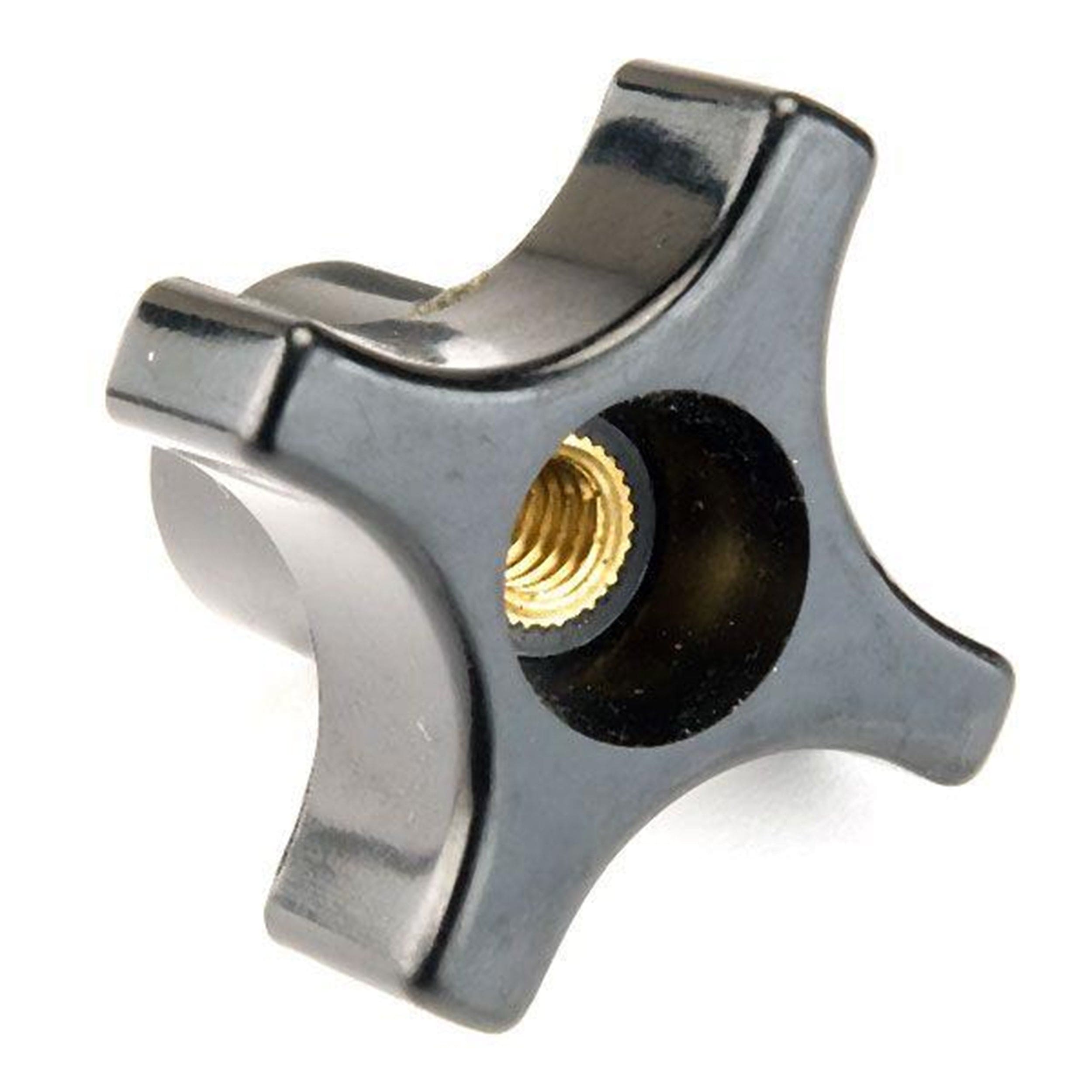 Knob - Four Arm with Through Hole - 20 Insert - 1/4"
