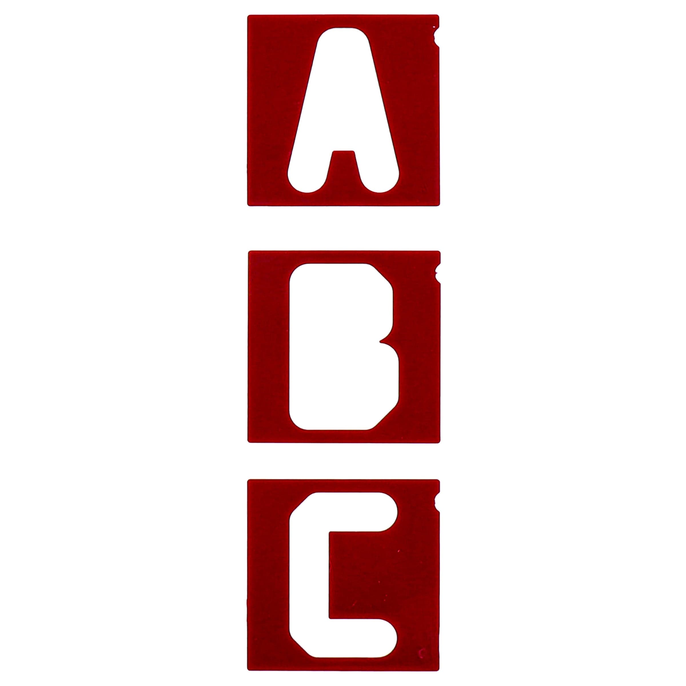 Vertical Letters Set for Sign Making Jigs - 2-1/2" -34pc