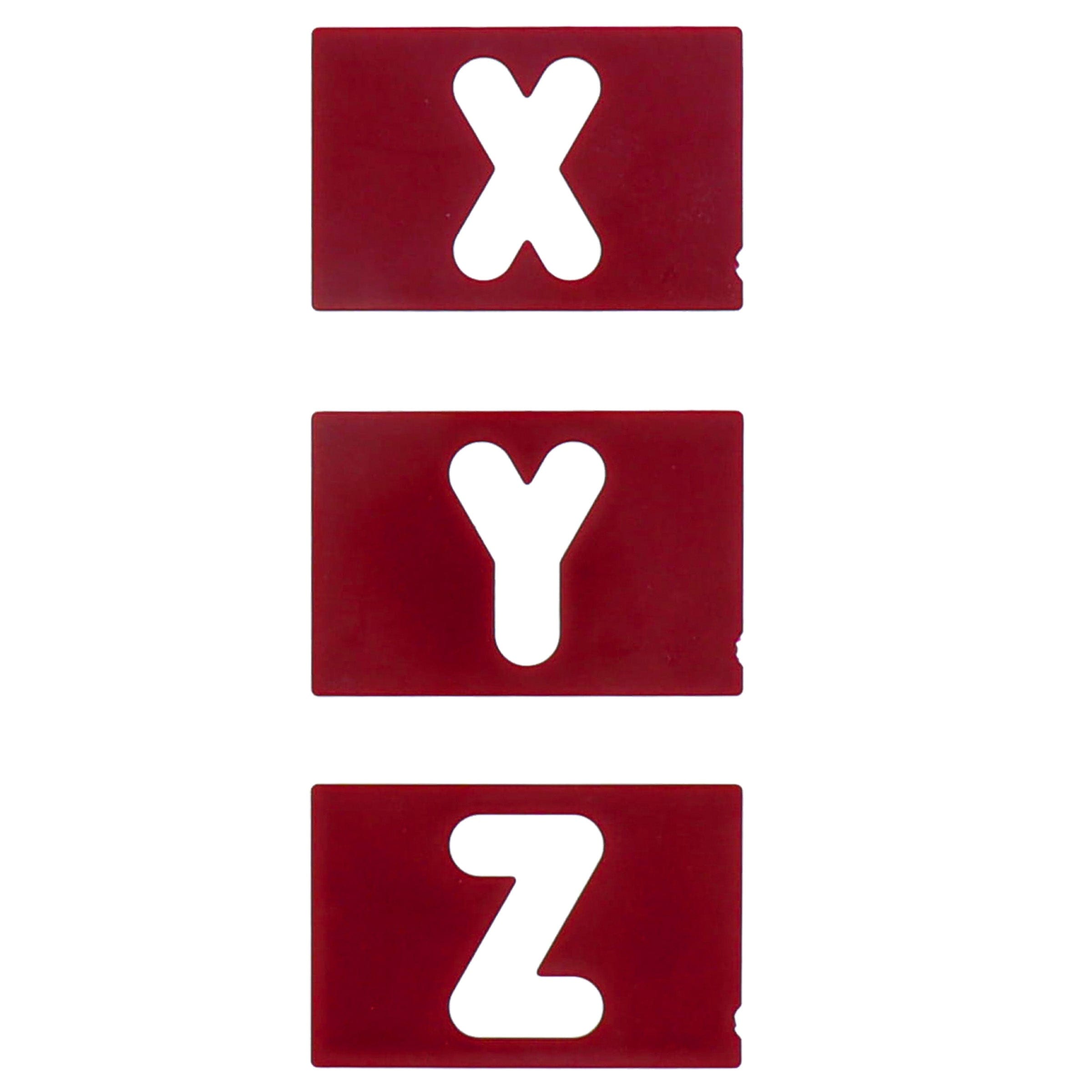 Vertical Letters Set for Sign Making Jigs - 1-1/2" - 30pc