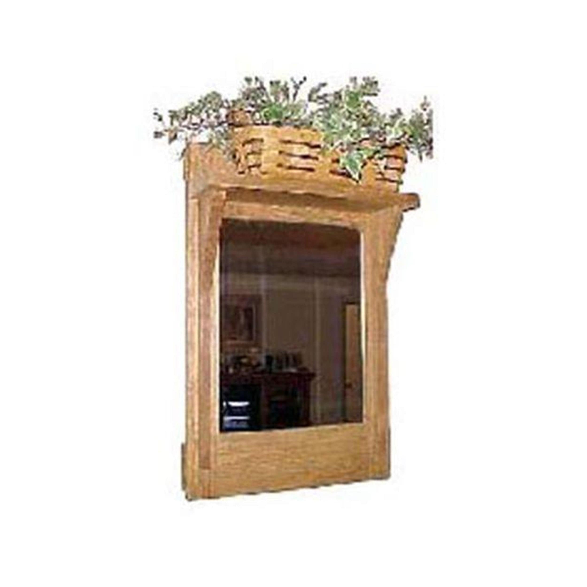 Woodworking Project Paper Plan to Build Hall Mirror with Shelf