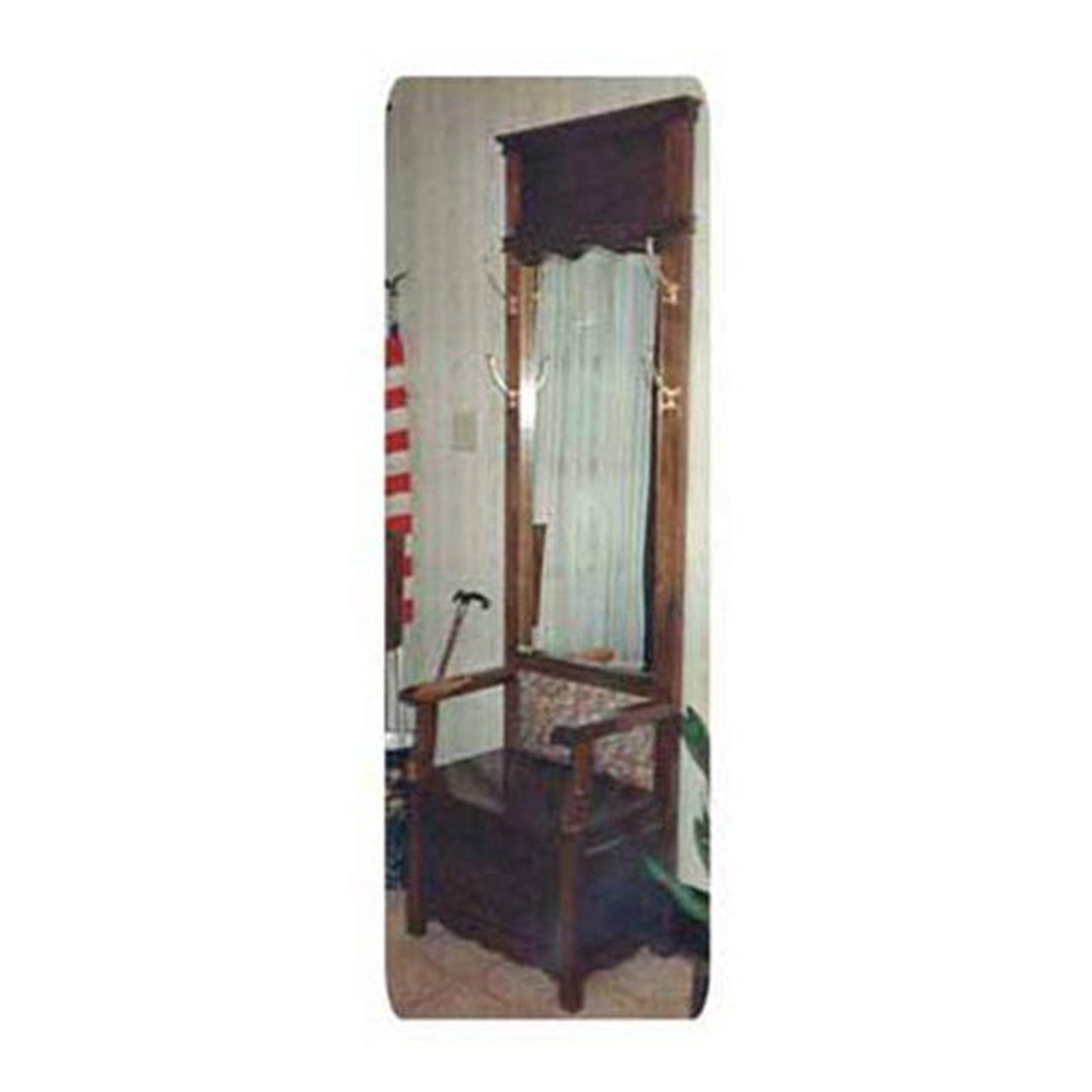 Woodworking Project Paper Plan to Build Mirrored Hall Tree