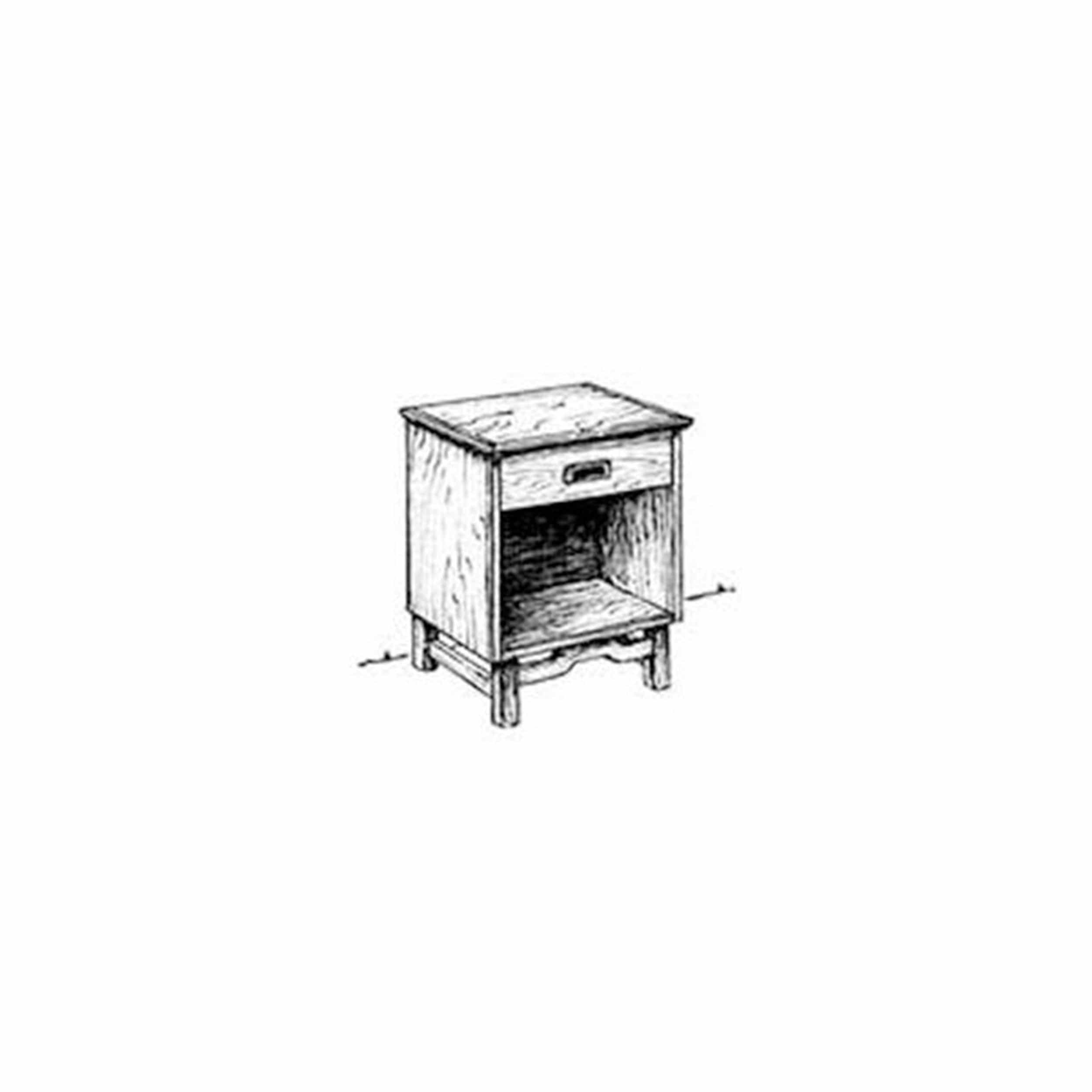 Woodworking Project Paper Plan to Build Simple Nightstand