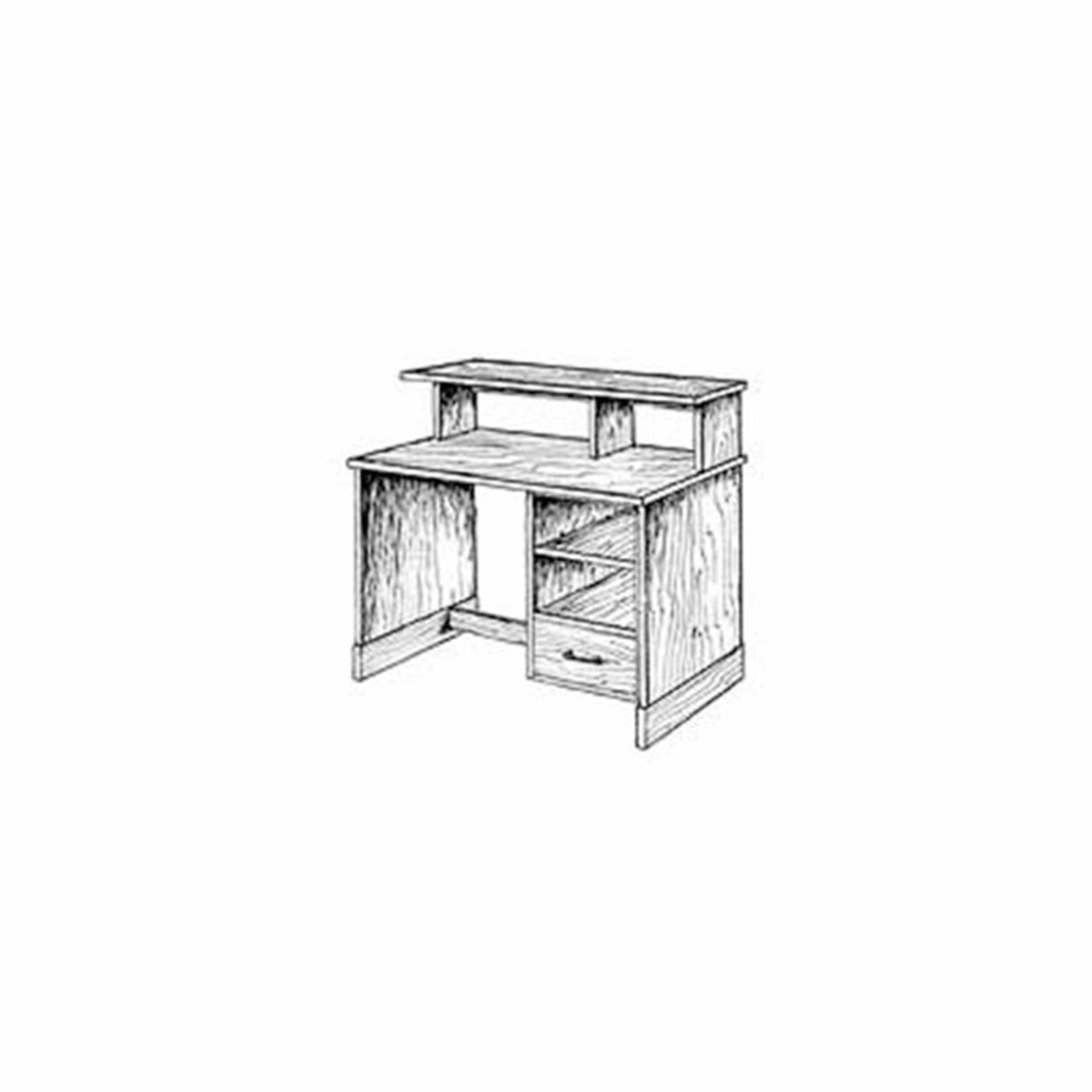 Woodworking Project Paper Plan to Build Computer / Office Desk