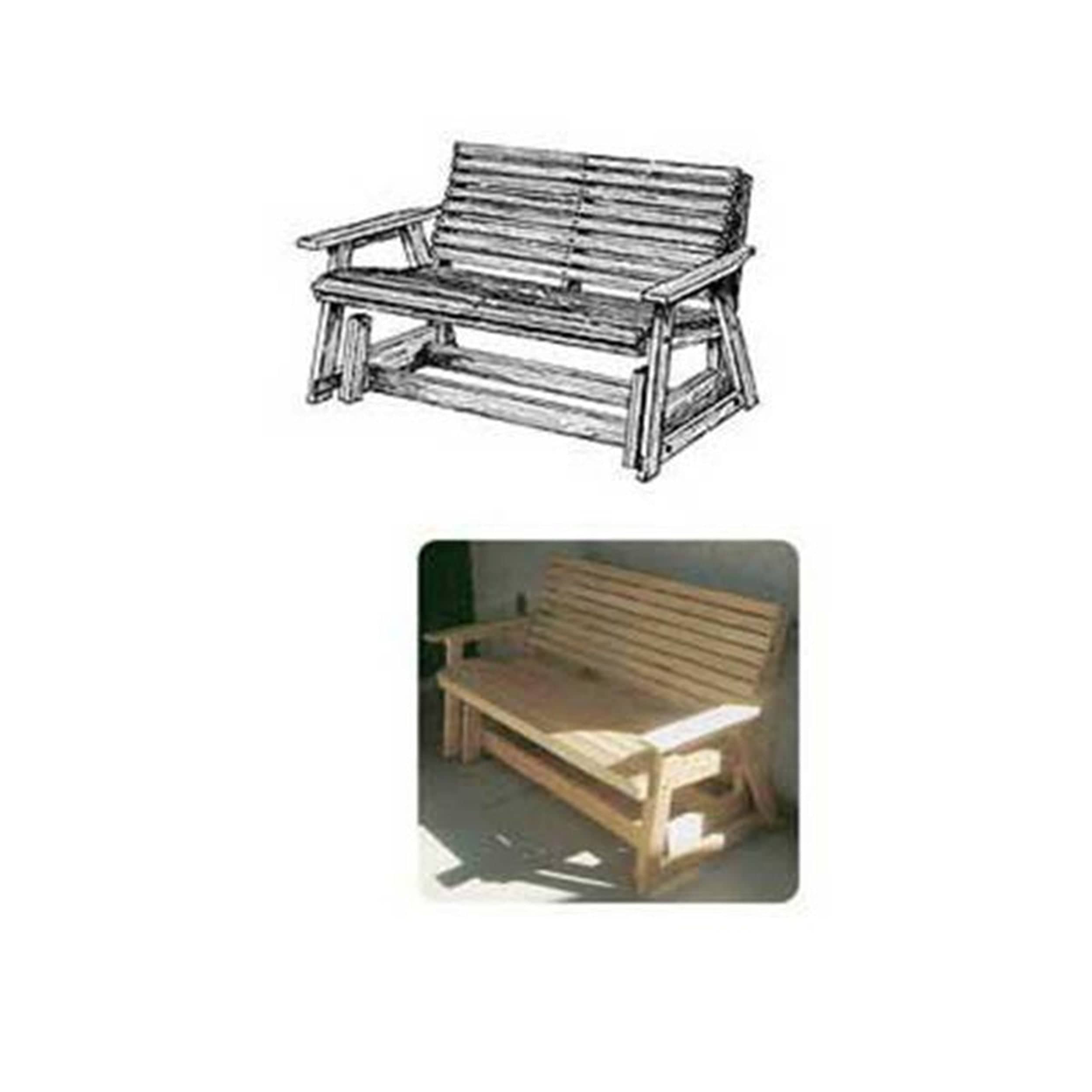Woodworking Project Paper Plan to Build Glider Bench