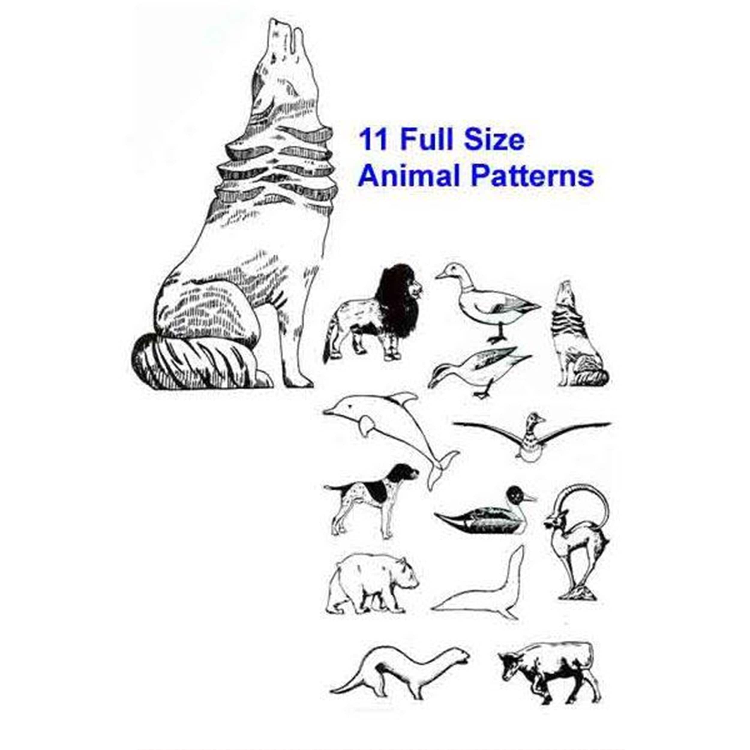 Woodworking Project Paper Plan to Build Woodcarver's Animal