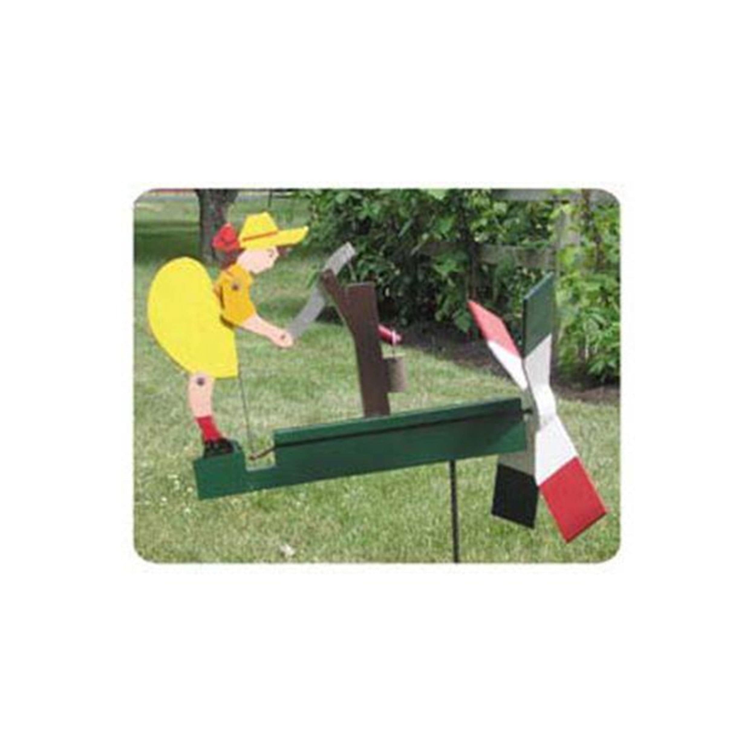 Woodworking Project Paper Plan to Build Waterpump Girl Whirligig