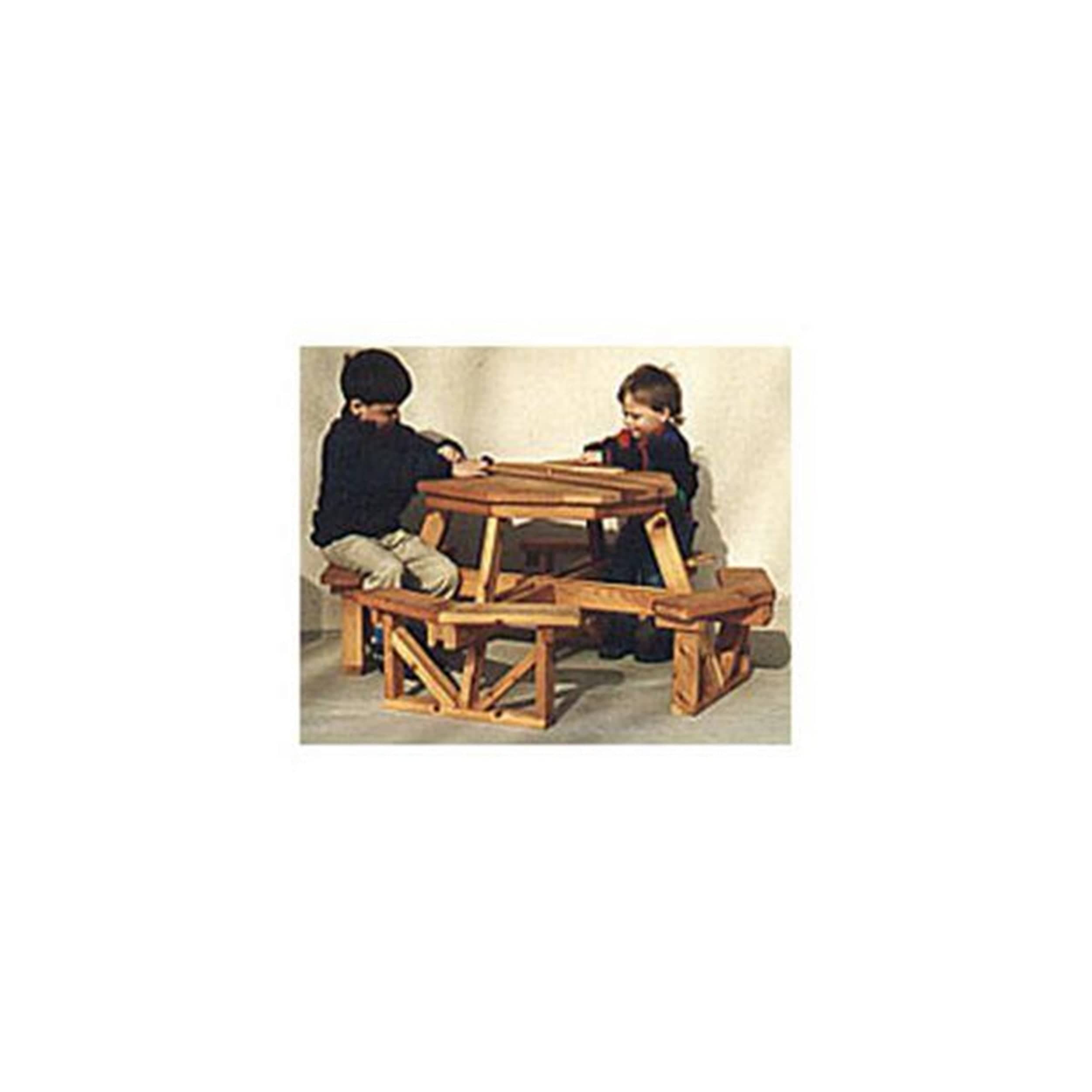 Woodworking Project Paper Plan to Build Child's Octagon Picnic Table
